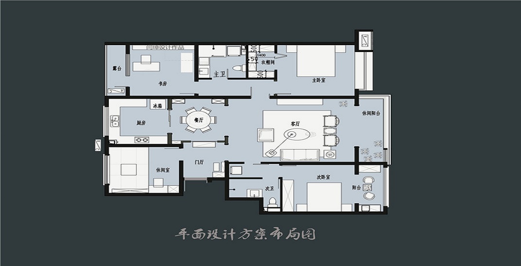 青竹雅苑170坪新中式風(fēng)格，秦皇島裝修效果圖